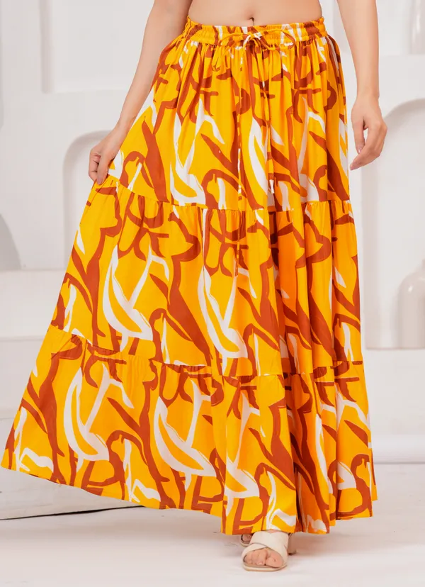 Yellow_Rayon_Abstract_Print_Flared_Maxi_Skirt_For_Women