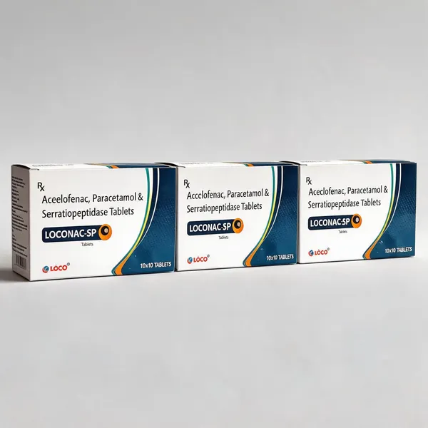 Loconac-SP_Aceclofenac_Paracetamol_Serratiopeptidase_Tablets
