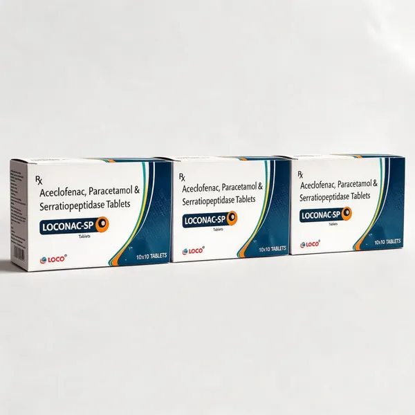 Loconac-SP_Aceclofenac_Paracetamol_Serratiopeptidase_Tablets