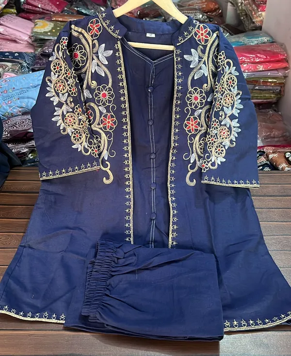 Royal_Navy_Blue_Embroidered_Co-ord_Set