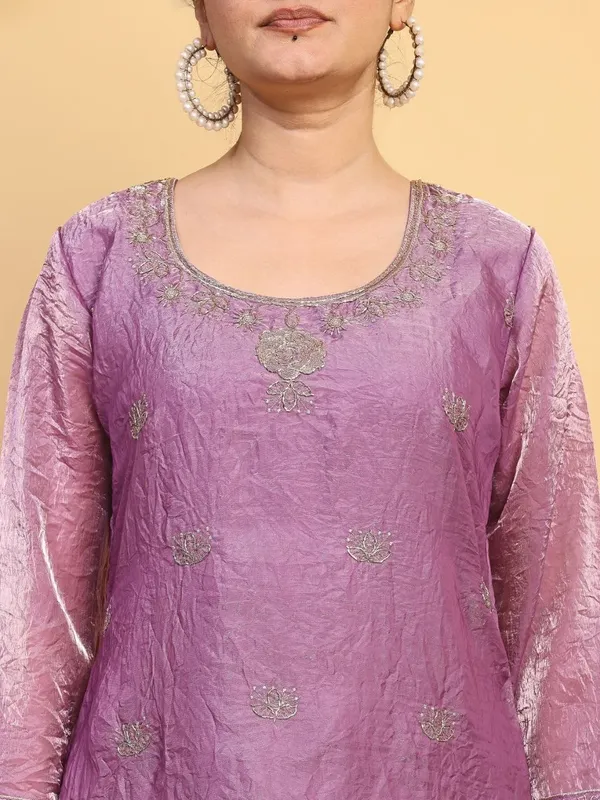 Women’s_Lavender_Purple_Embroidered_Kurta_Palazzo_&_Dupatta_Set