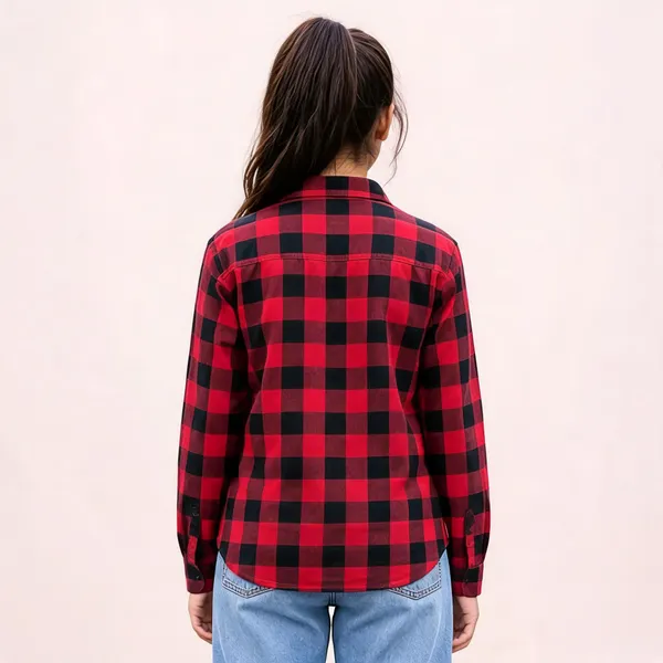 Red_Checkered_Casual_Shirt_for_Girl