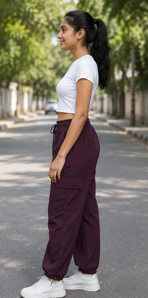 Maroon_Cargo_Jogger_Pants_for_Girl