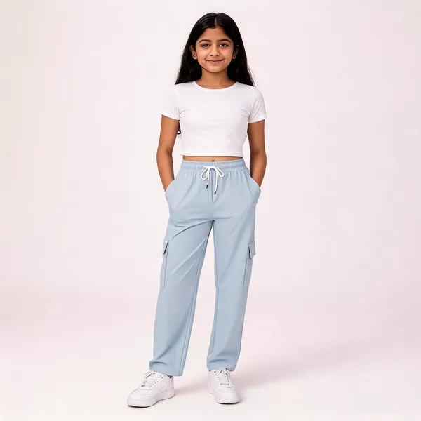 Light_Blue_Relaxed_Fit_Cargo_Pants_for_Girl