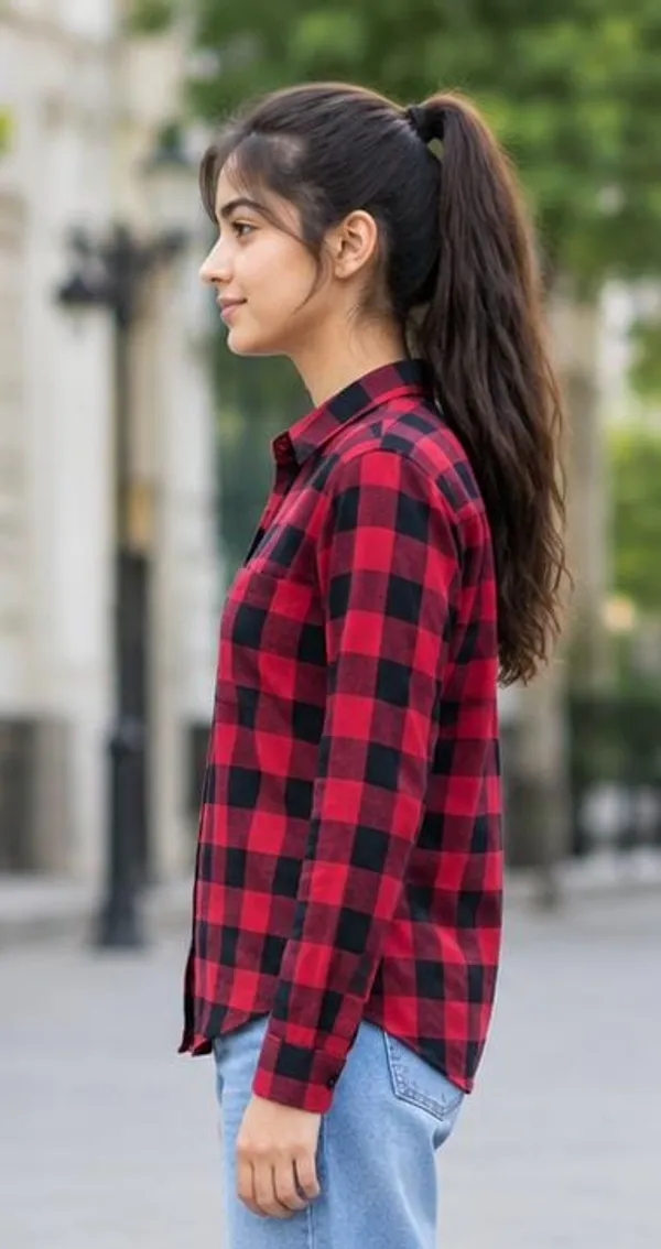 Red_Checkered_Casual_Shirt_for_Girl