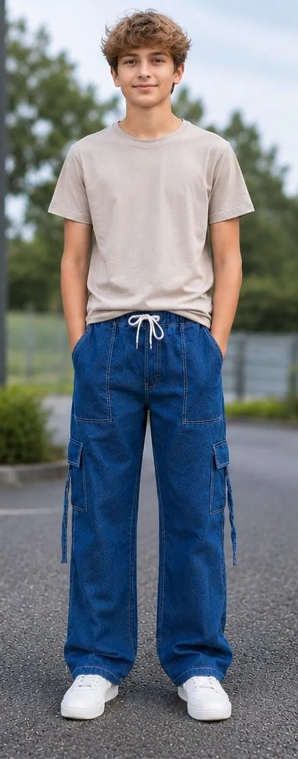 Blue_Denim_Wide_Leg_Cargo_Pants_for_Boys