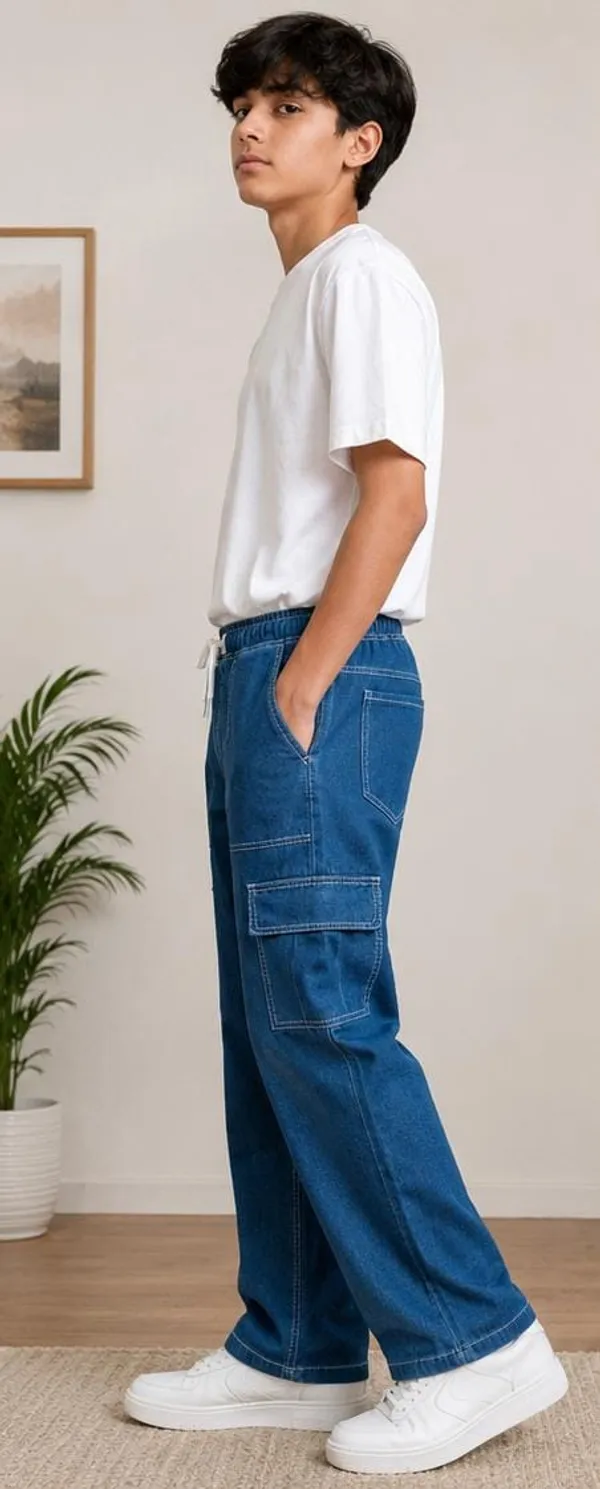 Blue_Denim_Relaxed_Fit_Cargo_Pants_for_Boys