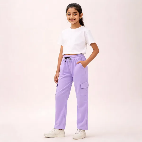 Lavender_Relaxed_Fit_Cargo_Pants_for_Girl