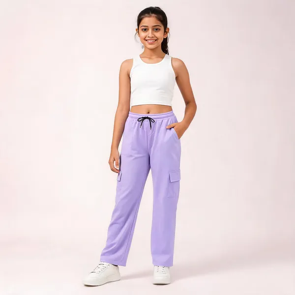 Lavender_Relaxed_Fit_Cargo_Pants_for_Girl