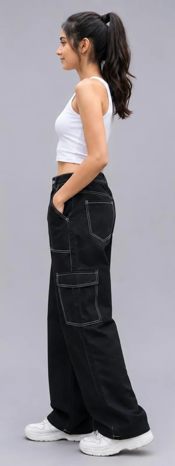 Black_Wide_Leg_Cargo_Pants_For_Girl