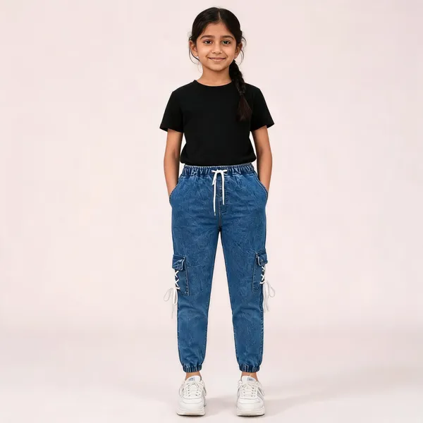 Blue_Denim_Cargo_Jogger_Pants_for_Girl