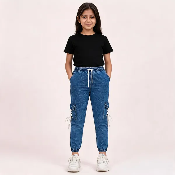 Blue_Denim_Cargo_Jogger_Pants_for_Girl