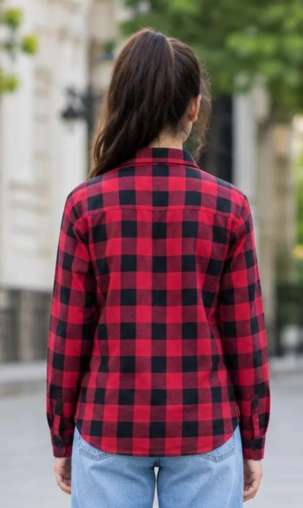 Red_Checkered_Casual_Shirt_for_Girl