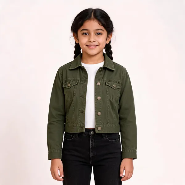 Olive_Denim_Cropped_Jacket_for_Girl
