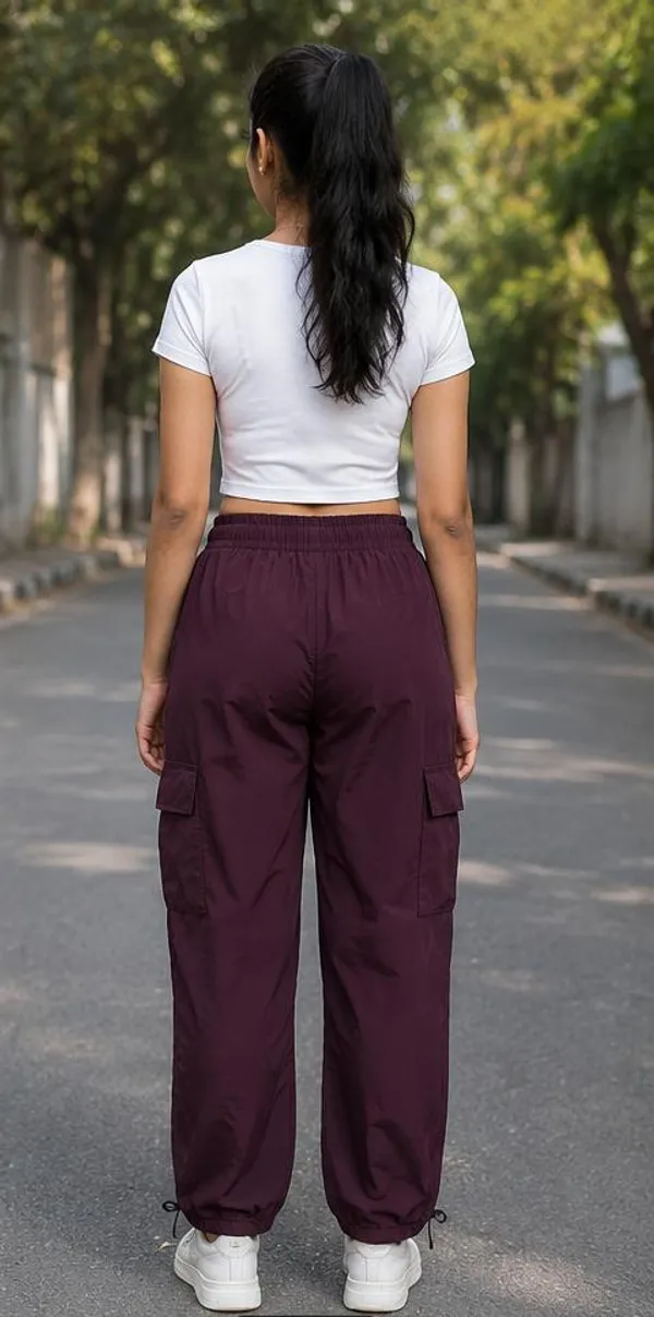 Maroon_Cargo_Jogger_Pants_for_Girl
