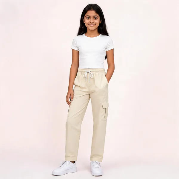 Cream_Relaxed_Fit_Cargo_Pants_for_Girl