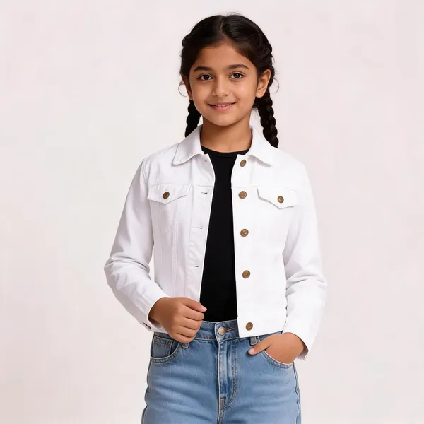 White_Denim_Regular_Fit_Jacket_for_Girl
