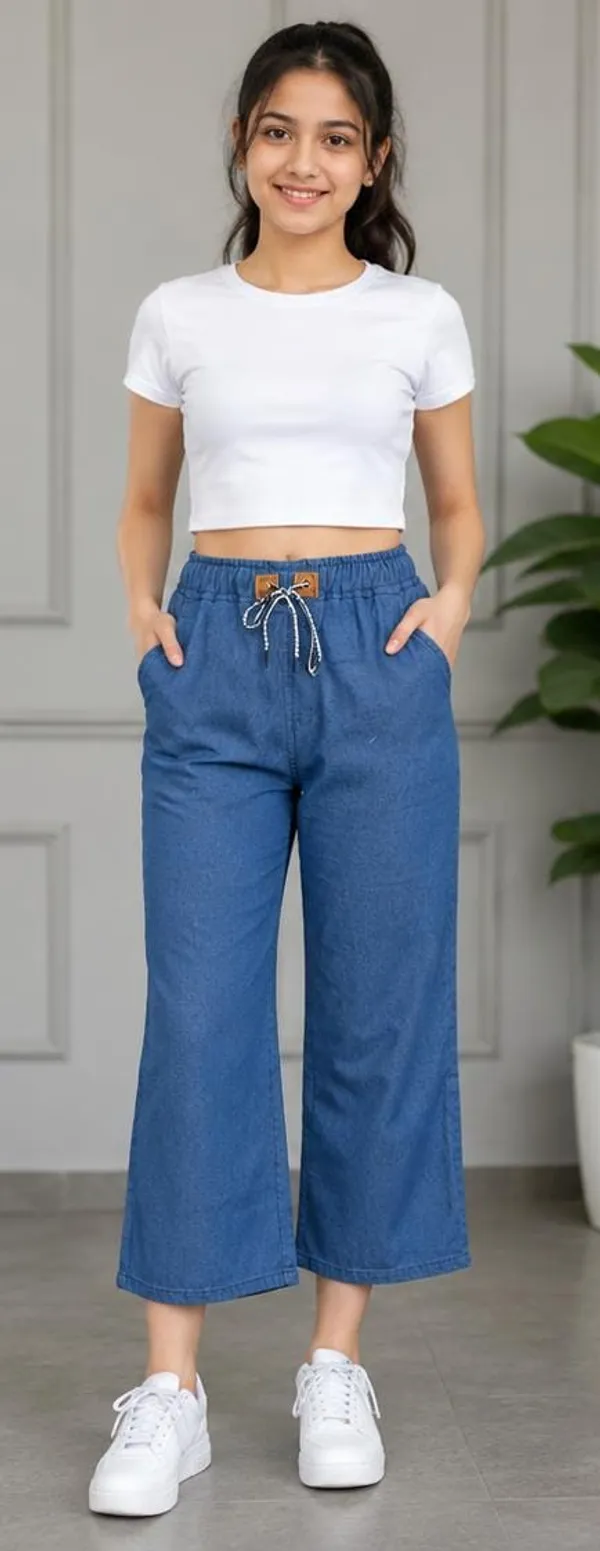 Blue_Denim_Wide_Leg_Cropped_Pants_for_Girl