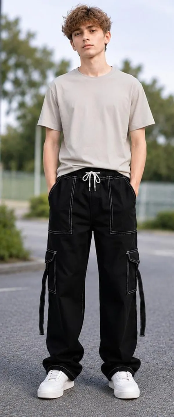 Black_Relaxed_Fit_Cargo_Pants_for_Boys