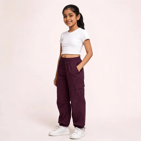 Maroon_Cargo_Jogger_Pants_for_Girl