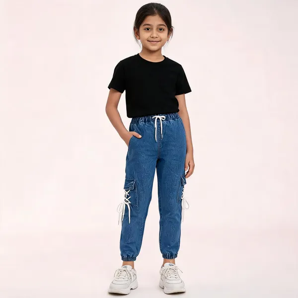 Blue_Denim_Cargo_Jogger_Pants_for_Girl