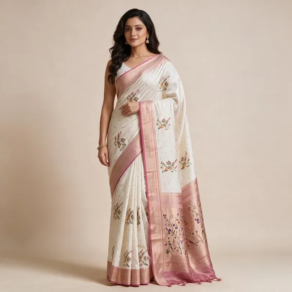 Off_White_Silk_Saree_For_Women