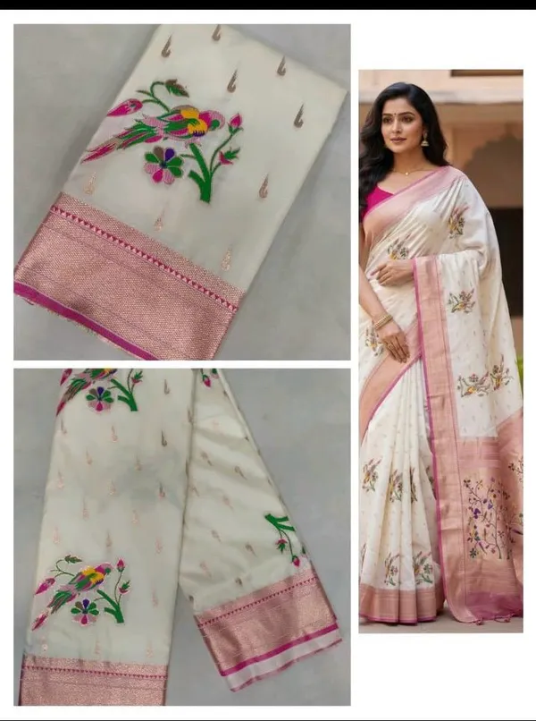 Off_White_Silk_Saree_For_Women