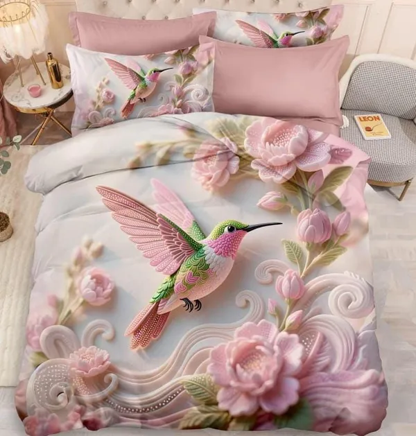 Cotton_Digital_Pink_Hd_Printed_King_Size_Bedsheet