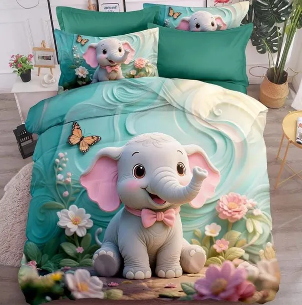 Blue_Cotton_Polyester_Hd_Digital_Print_King_Size_Bedsheet