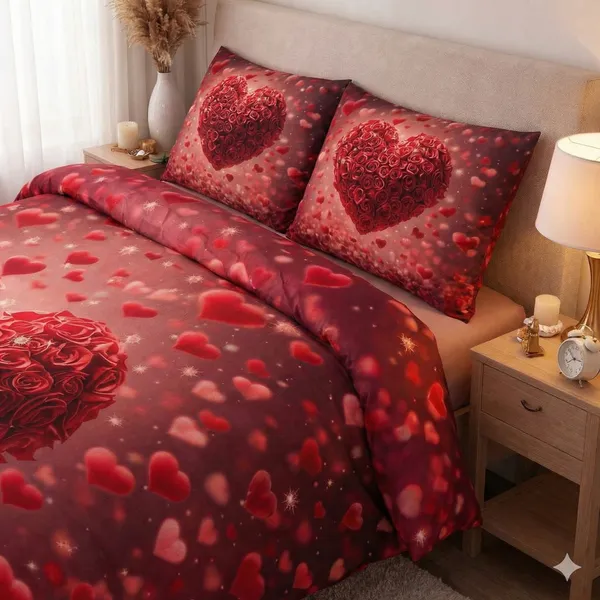Cotton_Romantic_Red_Heart_Print_Queen_Size_Bedsheet