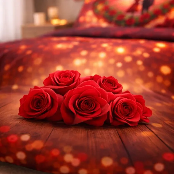 Red_Glace_Cotton_Romantic_Couple_Heart_Print_Queen_Size_Bedsheet