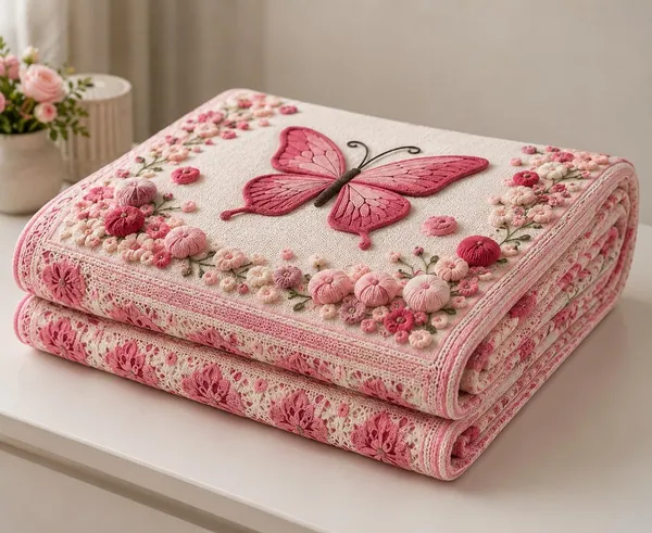 Cotton_Digital_Pink_Butterfly_Floral_Print_King_Size_Bedsheet