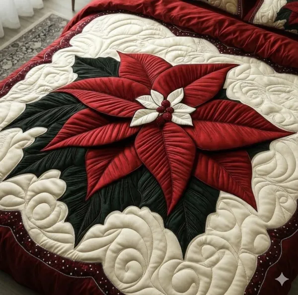 Cotton_Digital_Red_Floral_Print_King_Size_Bedsheet