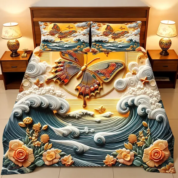 Yellow_Cotton_Digital_Print_Super_King_Size_Flat_Bedsheet