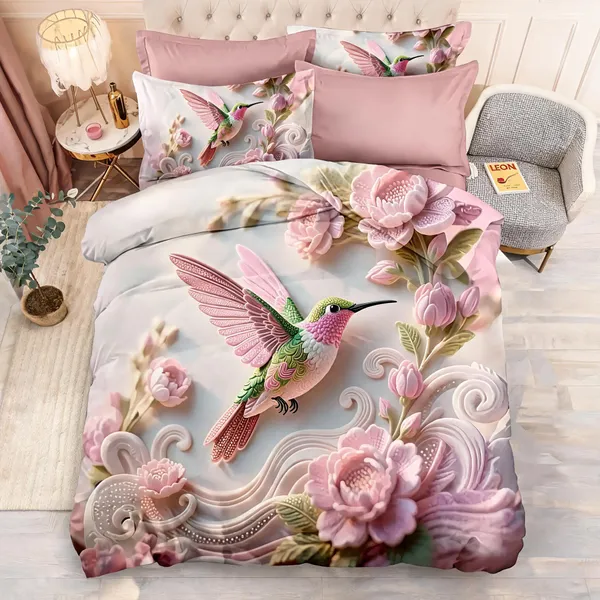 Cotton_Digital_Pink_Hd_Printed_King_Size_Bedsheet