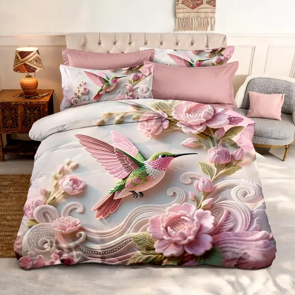 Cotton_Digital_Pink_Hd_Printed_King_Size_Bedsheet