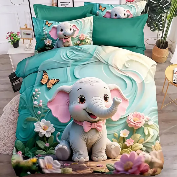 Blue_Cotton_Polyester_Hd_Digital_Print_King_Size_Bedsheet