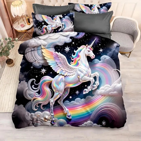 Blue_Cotton_Polyester_Hd_Digital_Print_King_Size_Bedsheet