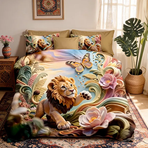 Multicolour_Cotton_Polyester_Hd_Digital_Print_King_Size_Bedsheet