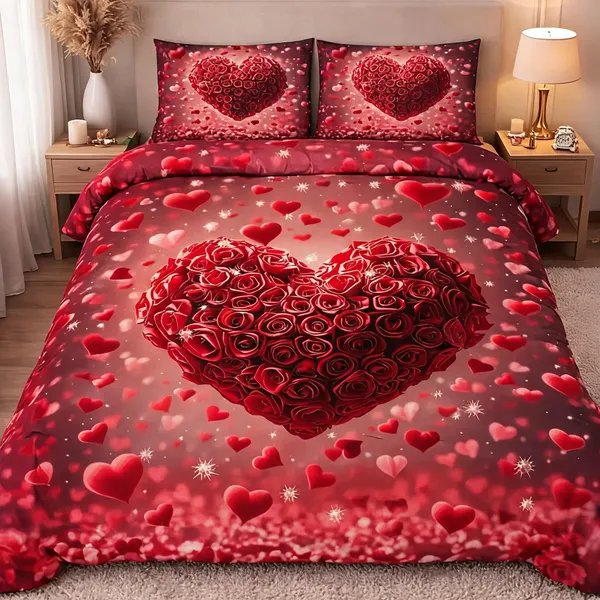 Cotton_Romantic_Red_Heart_Print_Queen_Size_Bedsheet