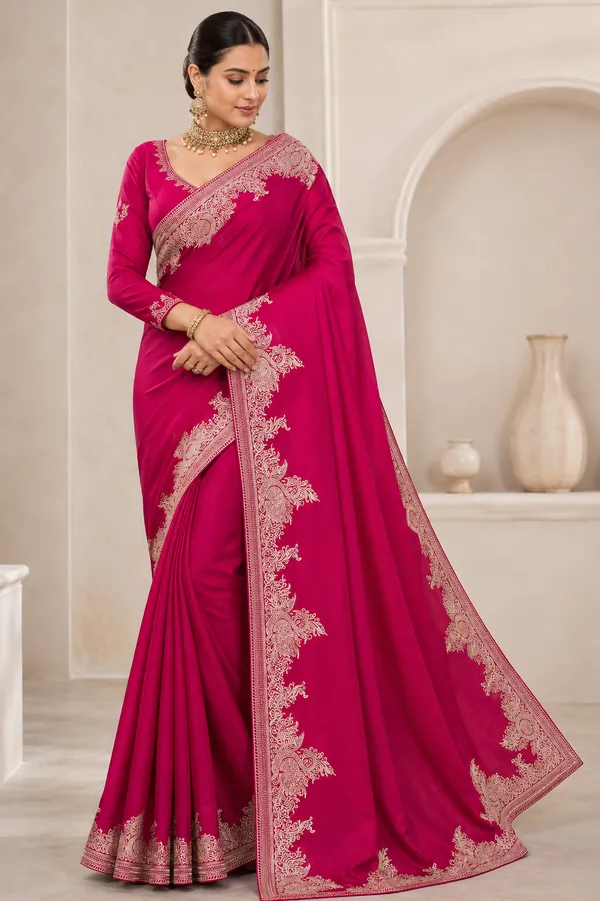 Magenta_Embroidered_Saree_for_Women