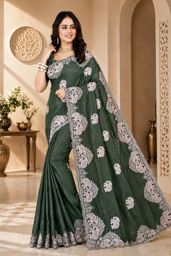 Green_Silk_Embroidered_Saree_For_Women