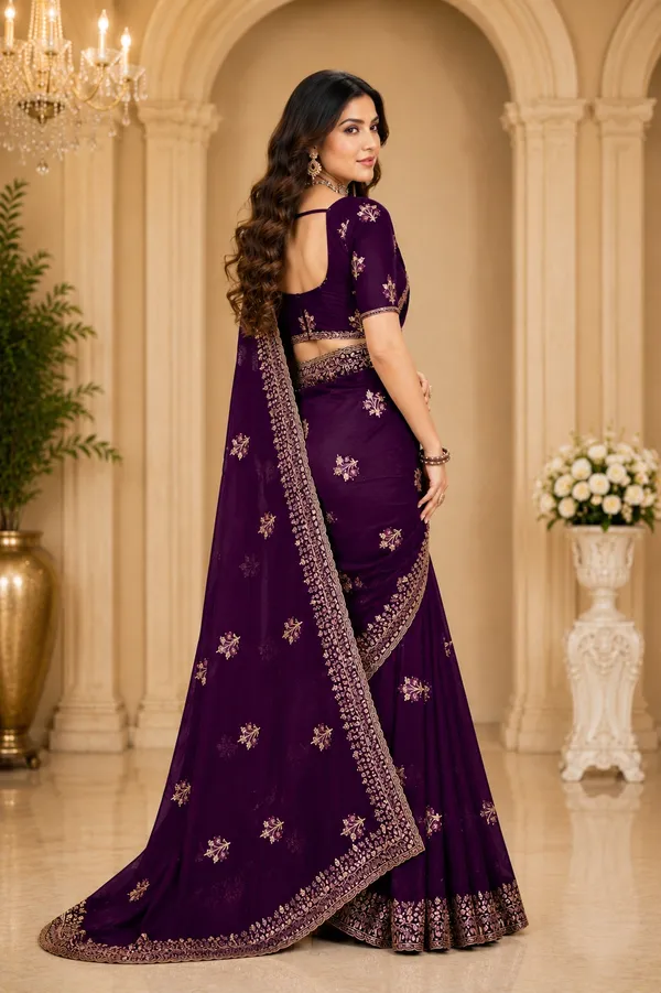 Maroon_Embroidered_Ethnic_Saree_For_Women