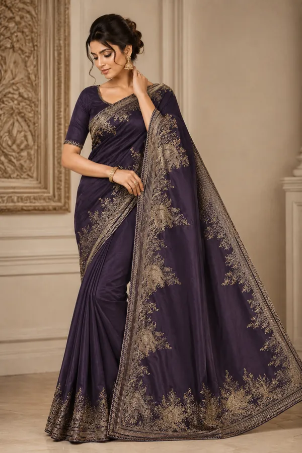 Purple_Embroidered_Saree_for_Women