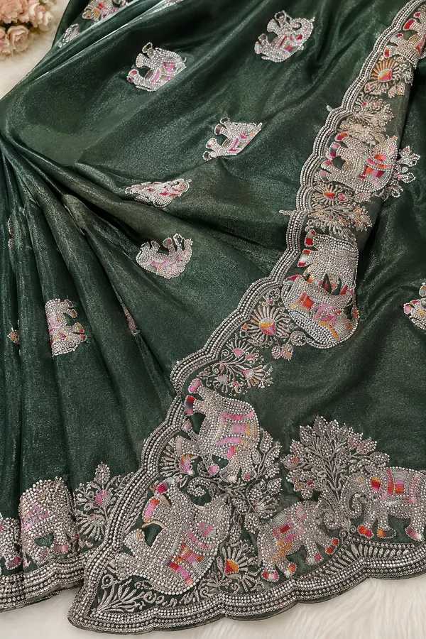 Green_Silk_Embroidered_Saree_For_Women
