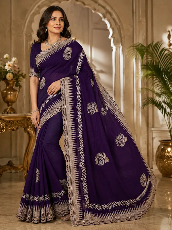 Purple_Traditional_Saree_for_Women