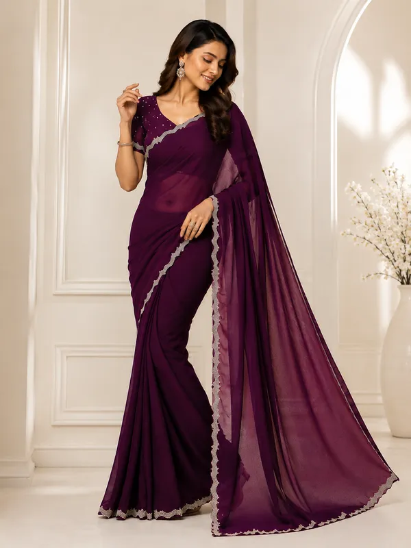 Purple_Embellished_Saree_for_Women