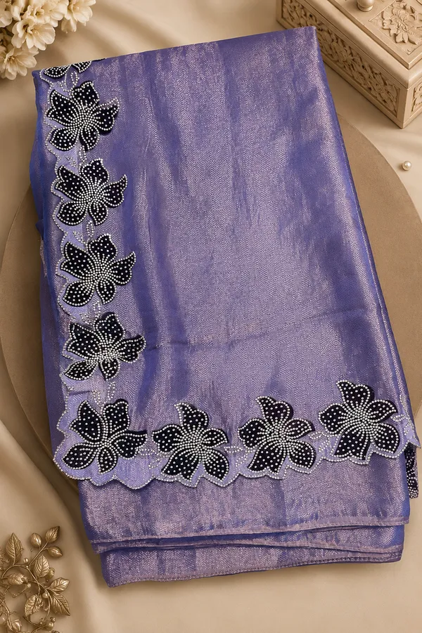 Lavender_Floral_Border_Saree_For_Women