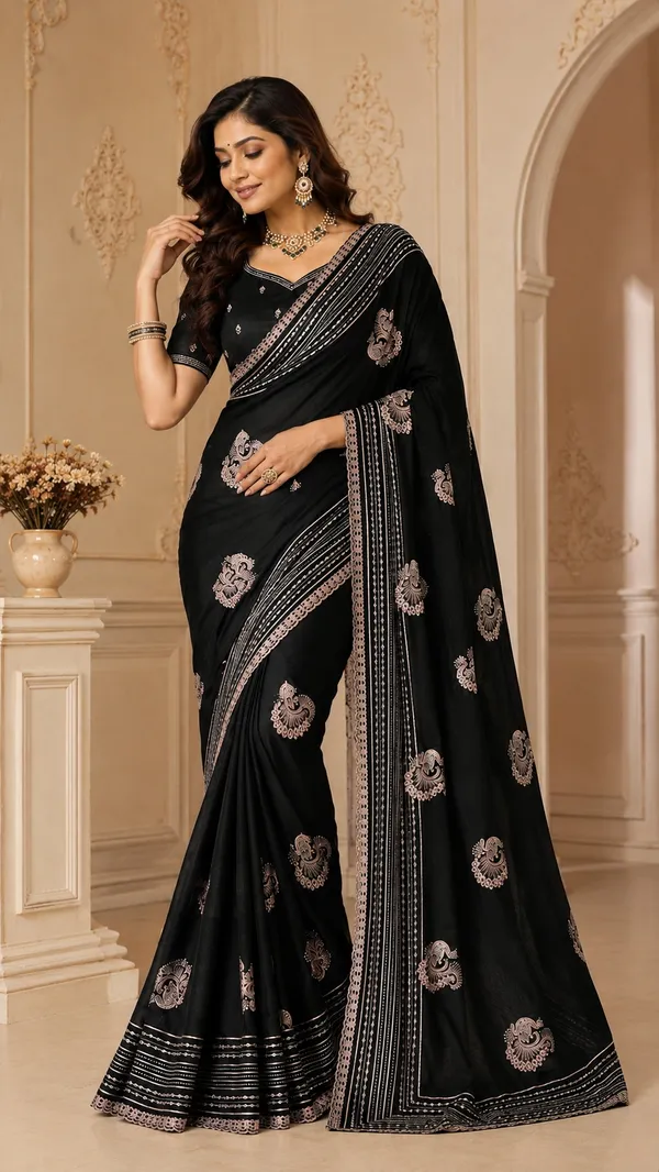 Black_Embroidered_Saree_for_Women