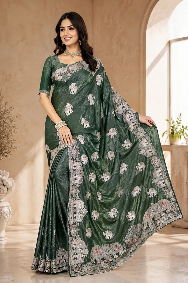 Green_Silk_Embroidered_Saree_For_Women